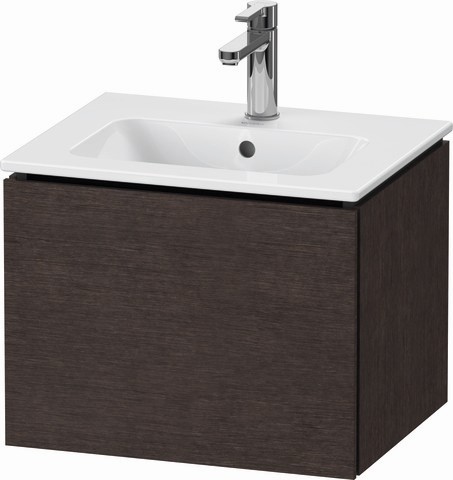 Duravit L-Cube Waschtischunterbau wandhängend Eiche dunkel gebürstet Matt 520x421x400 mm - LC6118072