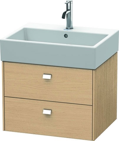 Duravit Brioso Waschtischunterbau wandhängend Natur Eiche Matt 584x459x442 mm - BR415301030