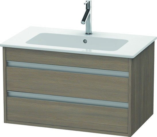 Duravit Ketho Waschtischunterbau wandhängend Eiche Terra Matt 800x475x480 mm - KT642903535