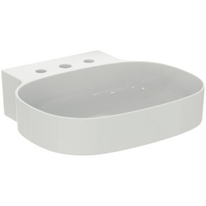 Ideal Standard Waschtisch Linda-X 3 Hahnlöcher ohne Überlauf 500x480x135mm Weiss mit IdealPlus, T4