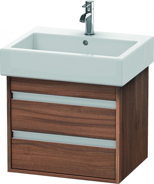 Duravit Ketho Waschtischunterbau wandhängend Nussbaum Matt 550x440x480 mm - KT663607979