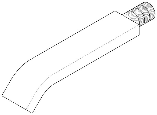 Dornbracht Auslauf Ersatzteile 04282224300 38 x 40 x 209 mm chr gebürstet