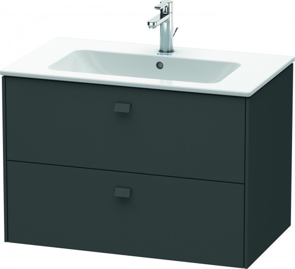 Duravit Brioso Waschtischunterbau wandhängend Graphit Matt 820x479x553 mm - BR410204949