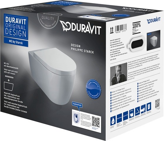 Duravit ME by Starck WC-Set wandhängend 373,5x570x395 mm - 45790920A1