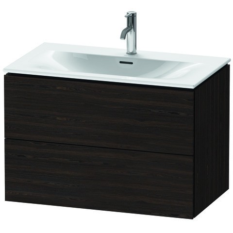 Duravit L-Cube Waschtischunterbau wandhängend Nussbaum gebürstet Matt 820x481x550 mm - LC630706969