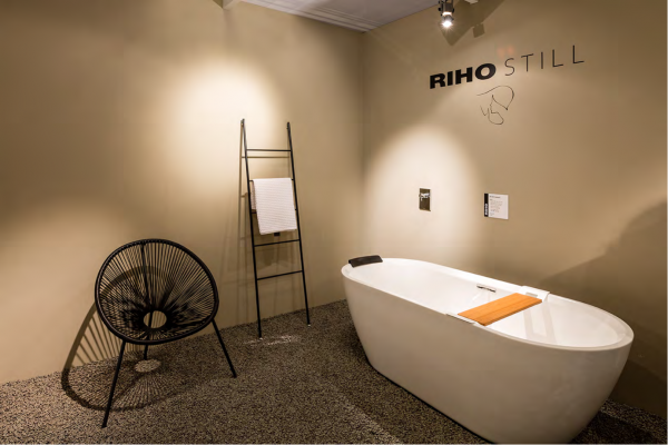 Riho freistehende Badewanne Inspire 180 seidenmatt weiß, B085004105