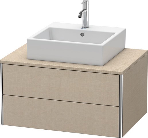 Duravit XSquare Konsolenwaschtischunterbau wandhängend Leinen Matt 800x548x400 mm - XS491007575