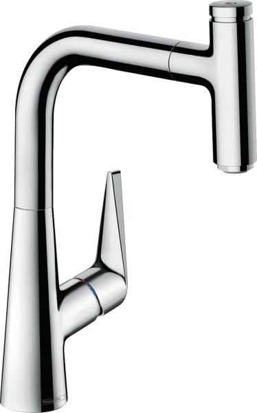 Hansgrohe Spültischmischer Talis Select S 220 chrom mit Ausziehauslauf, 72822000