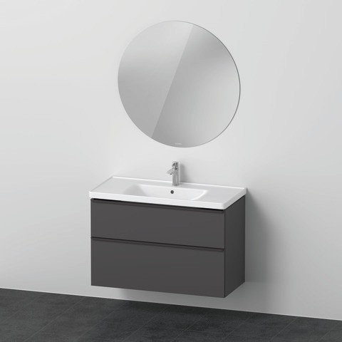 Duravit D-Neo Möbelwaschtisch mit Waschtischunterbau und Spiegel 1000x480x2000 mm - DE011104949