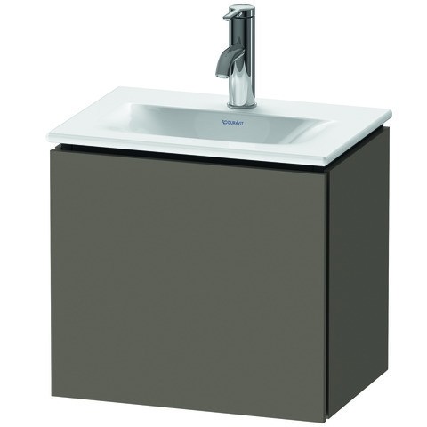 Duravit L-Cube Waschtischunterbau wandhängend Flanell Grau Seidenmatt 440x311x400 mm - LC6133L9090