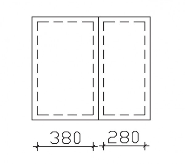 Pelipal Serie 6110 Pelipal 2 Innenspiegel EB-ISP2-603828, B:, H:595, T:3mm