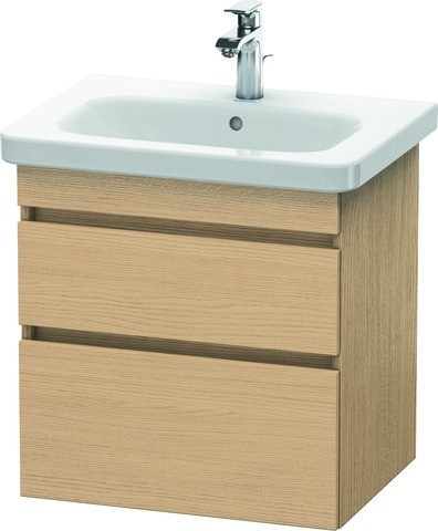 Duravit DuraStyle Waschtischunterbau wandhängend Natur Eiche Matt 580x448x610 mm - DS648003030