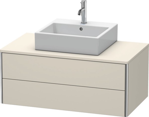 Duravit XSquare Konsolenwaschtischunterbau wandhängend Taupe Matt 1000x548x400 mm - XS491109191