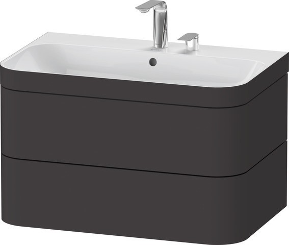 Duravit Happy D.2 Plus c-bonded Set wandhängend Taupe 775x490x480 mm - HP4637O83830A00