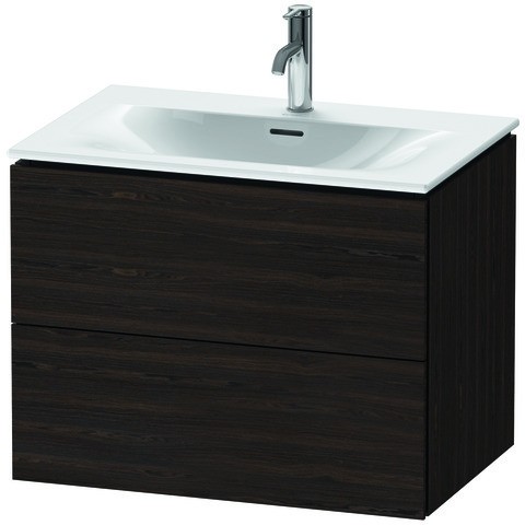 Duravit L-Cube Waschtischunterbau wandhängend Nussbaum gebürstet Matt 720x481x550 mm - LC630606969