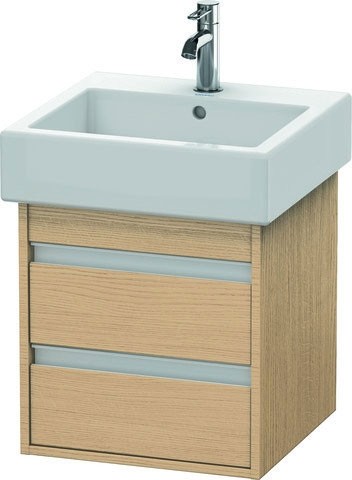 Duravit Ketho Waschtischunterbau wandhängend Natur Eiche Matt 450x440x480 mm - KT663503030