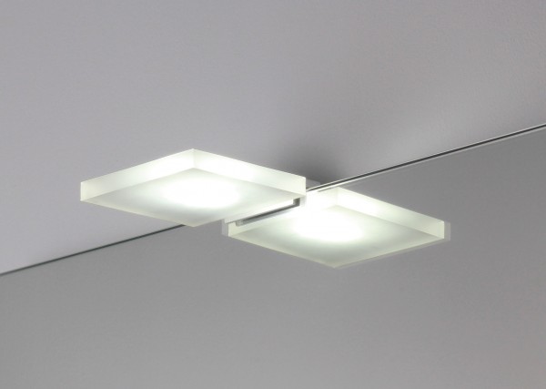 Koh-i-Noor Spiegelleuchte mit LED-Licht. Anbringung an der oberen Spiegelkante, 7905