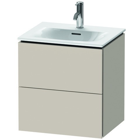 Duravit L-Cube Waschtischunterbau wandhängend Taupe Matt 520x421x550 mm - LC630409191