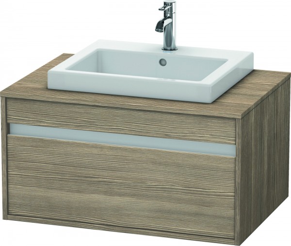 Duravit Ketho Konsolenwaschtischunterbau wandhängend Eiche Terra Matt 800x550x426 mm - KT679403535