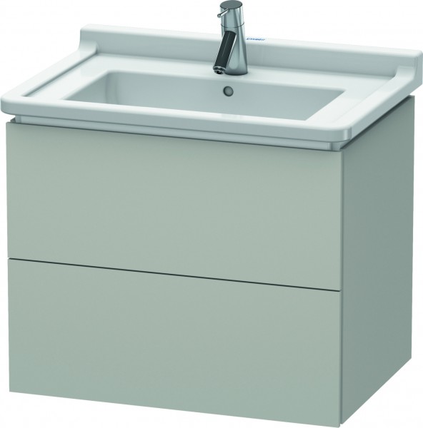 Duravit L-Cube Waschtischunterbau wandhängend Betongrau Matt 670x469x558 mm - LC626400707