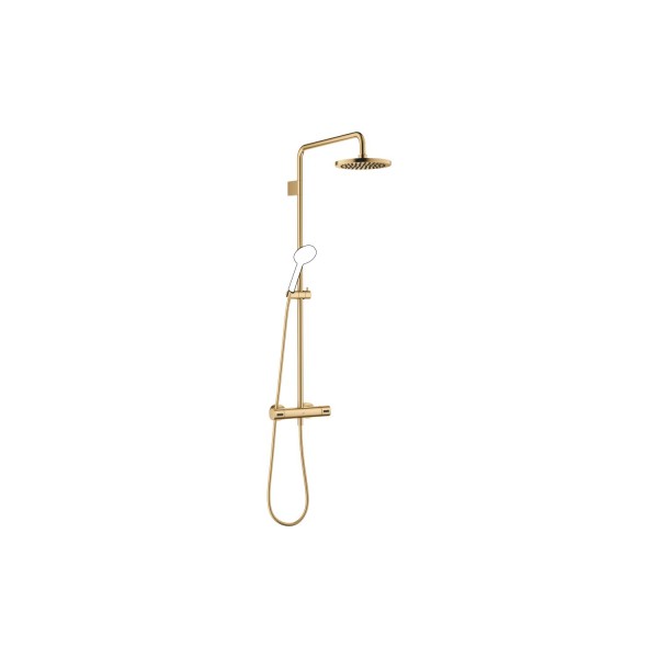 Dornbracht Shower Pipe mit Brause-Thermostat SERIENSPEZIFISCH 34459979 Messing gebürstet (23kt Gold)