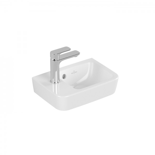 Villeroy & Boch O.novo Handwaschbecken Compact, 360 x 250 x 145 mm, Weiß Alpin AntiBac CeramicPlus,