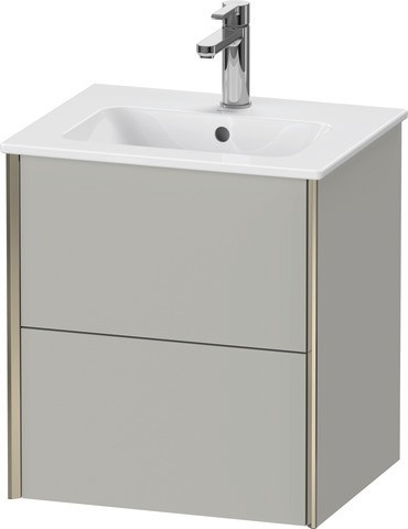 Duravit XViu Waschtischunterbau wandhängend Betongrau Matt 510x420x560 mm - XV43150B107