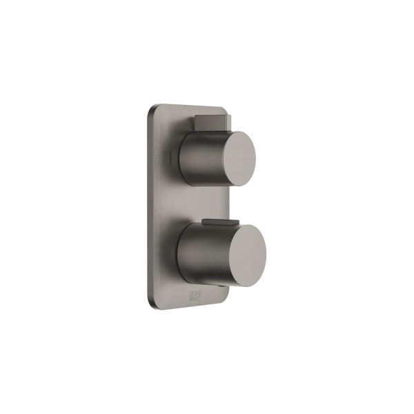 Dornbracht Unterputz-Thermostat m.2-Wege-Mengenreg. LISSE 36426845 Dark Platinum gebürstet, 36426845