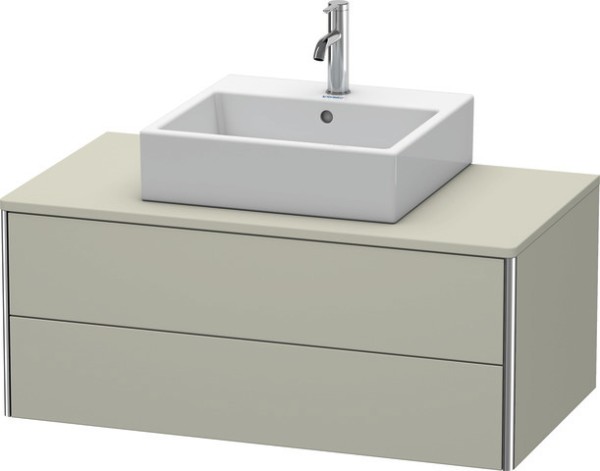 Duravit XSquare Konsolenwaschtischunterbau wandhängend Taupe Seidenmatt 1000x548x400 mm - XS49110606