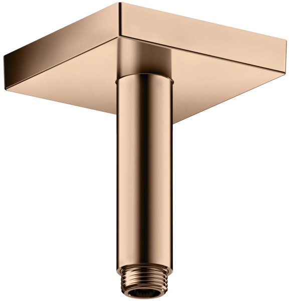 Hansgrohe Decken-Anschlussstück Axor DN15 100mm eckig, polished red gold, 26437300