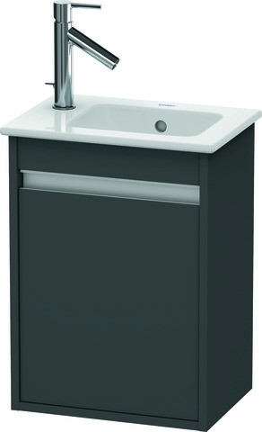 Duravit Ketho Waschtischunterbau wandhängend Graphit Matt 400x285x550 mm - KT6417R4949