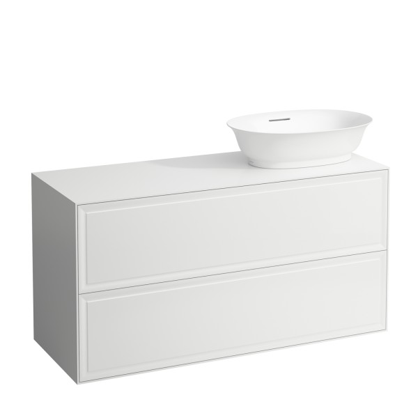 LAUFEN Waschtischunterschrank THE NEW CLASSIC f.WT H812852/3 1175x455 Ausschn. re weiss glänzend, H4